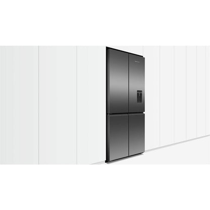 Fisher & Paykel RF500QNUB1 498L Quad Door Ice & Water Fridge (Black Stainless Steel)