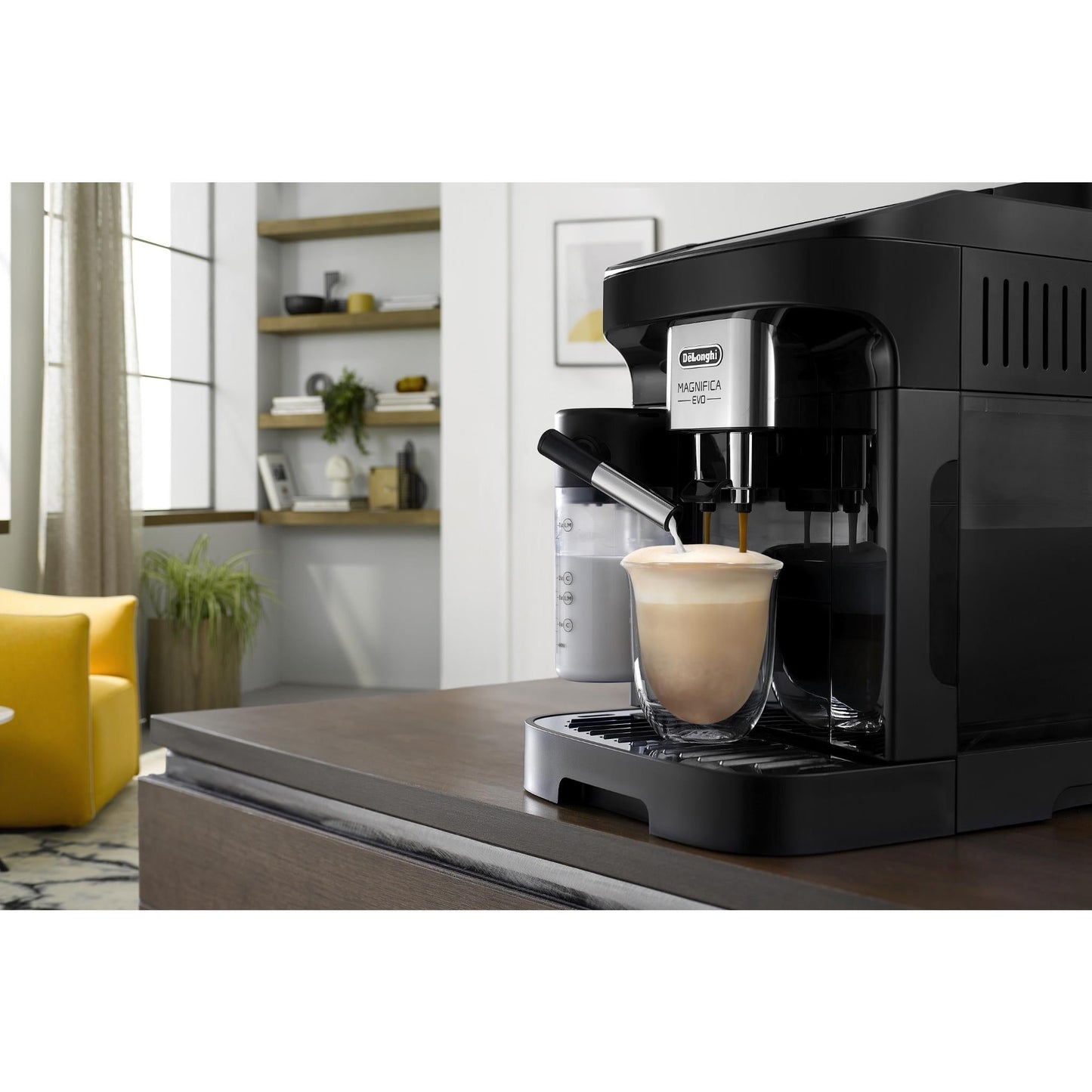 DeLonghi ECAM29062B Magnifica Evo Black Coffee Machine (Black)