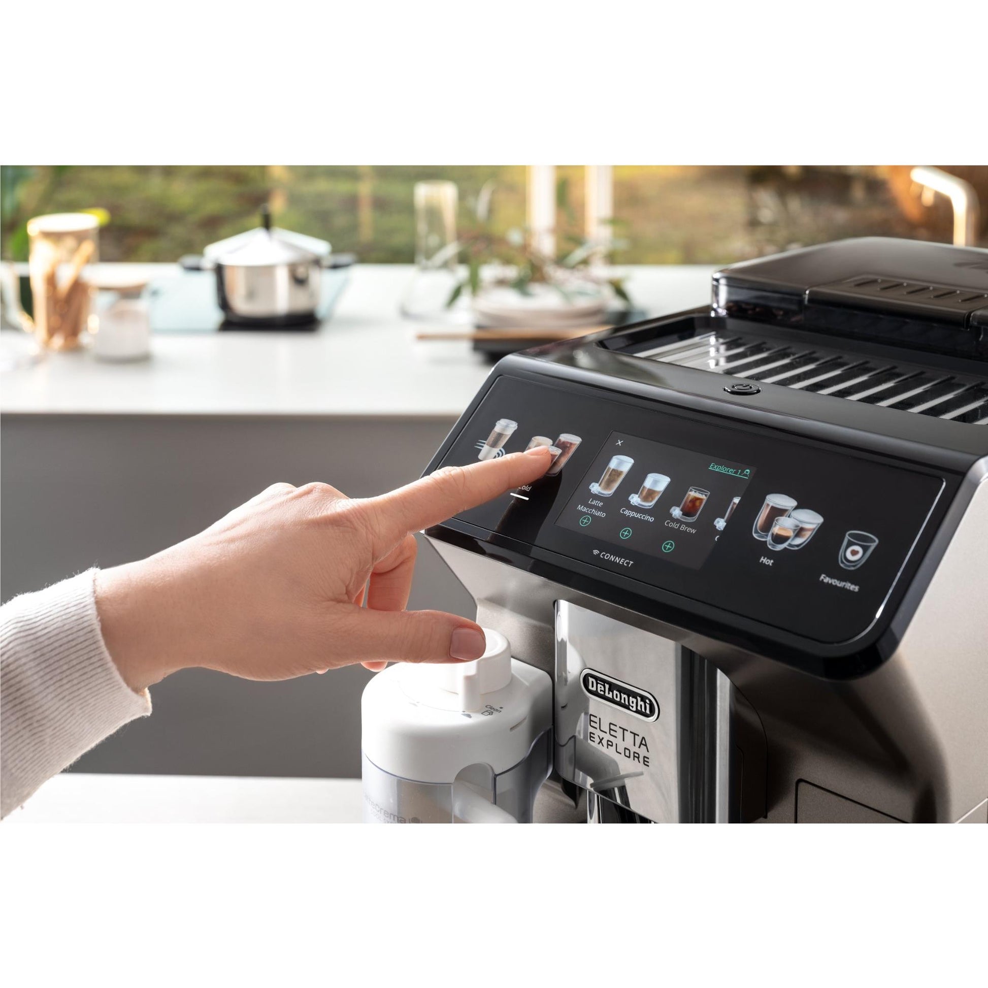 De'Longhi ECAM45086T Eletta Explore Connect Fully Automatic Coffee Machine