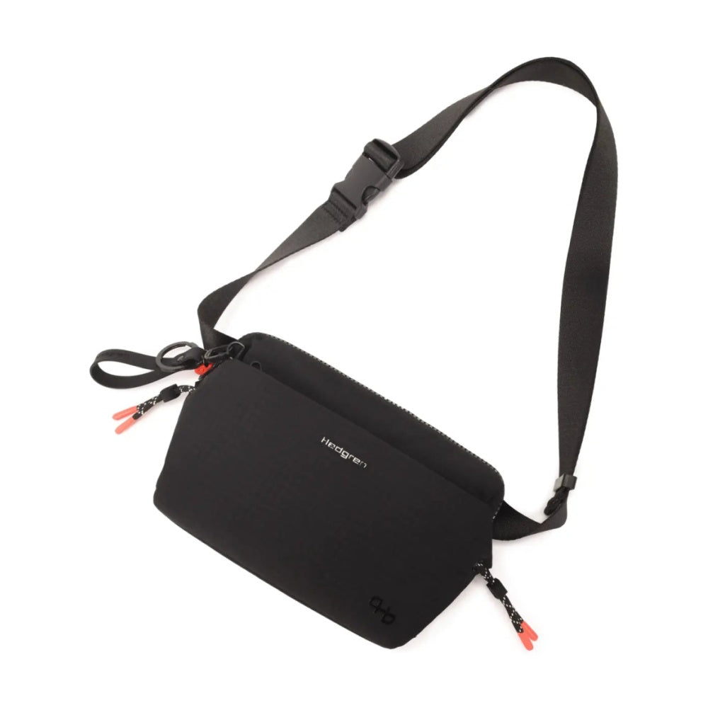 Hedgren JUN Travel Waistbag Bum Bag 2L Water Repellent Black
