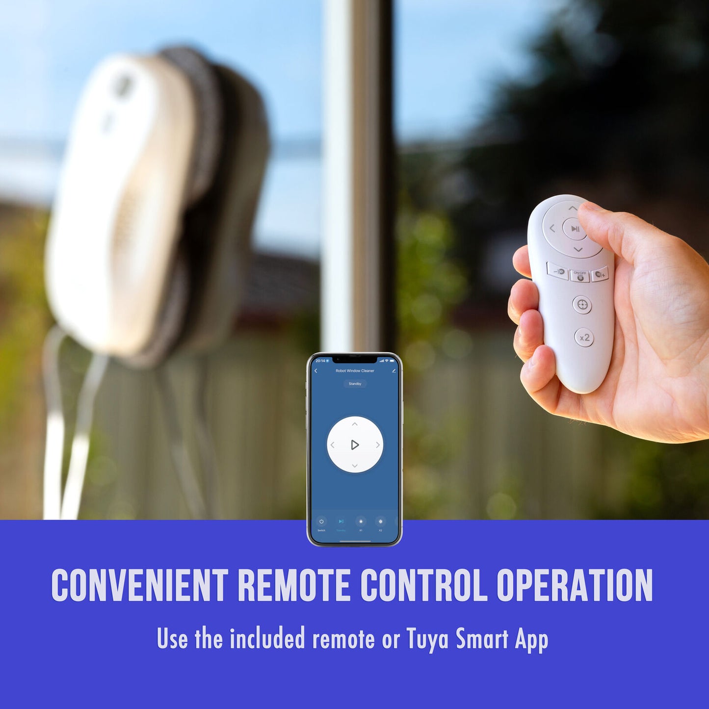 Magivaac Robot Window Cleaner with Smart App & Remote Control
