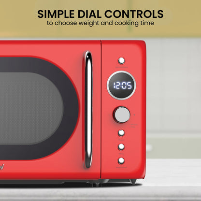Total Chef Retro Microwave 20L Red