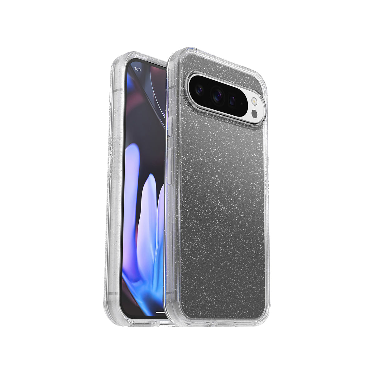 OtterBox Symmetry Clear Phone Case for Pixel 9 XL Stardust (Clear Glitter)