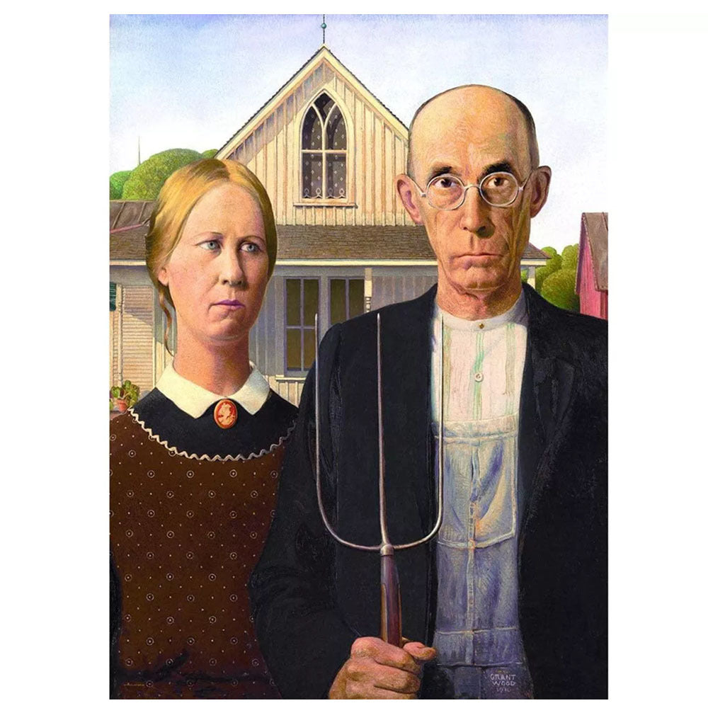 Eurographics 1000pc Wood American Gothic
