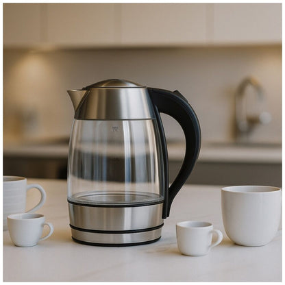 Kitchen Couture Double Wall Glass Kettle With Thermoguard Protection 1.7L