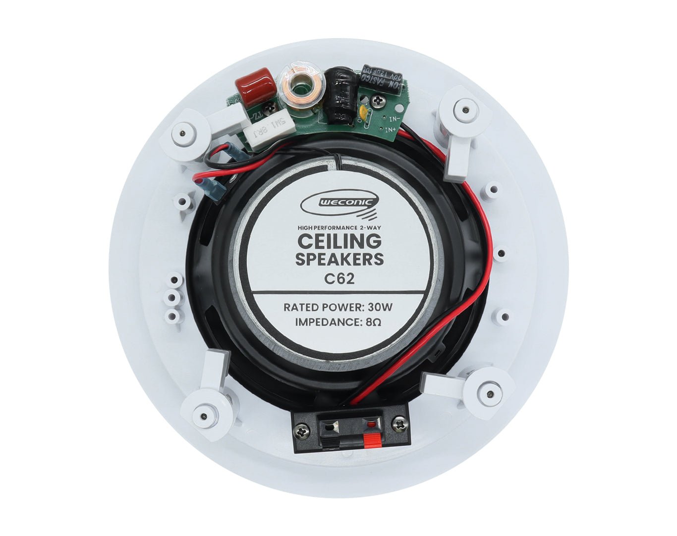 Weconic Bluetooth Amplifier + 12x 6" Indoor Ceiling Speaker Package