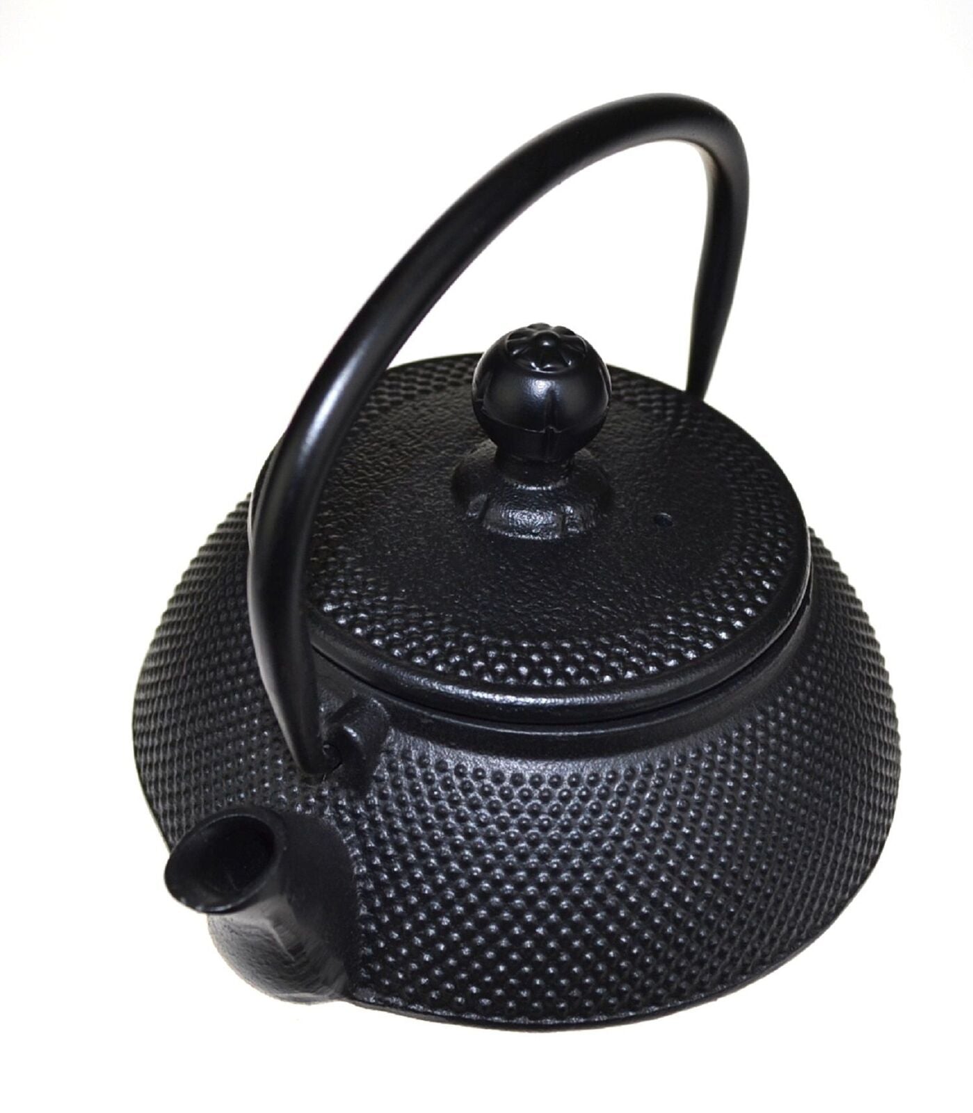 Teaology Cast Iron Teapot 500ml - Fine Hobnail Black