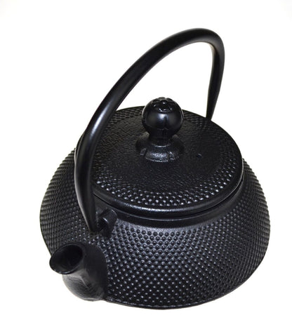 Teaology Cast Iron Teapot 500ml - Fine Hobnail Black