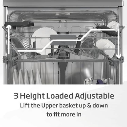 Beko BDFB1430B 14 Place Setting Freestanding Dishwasher (Black)