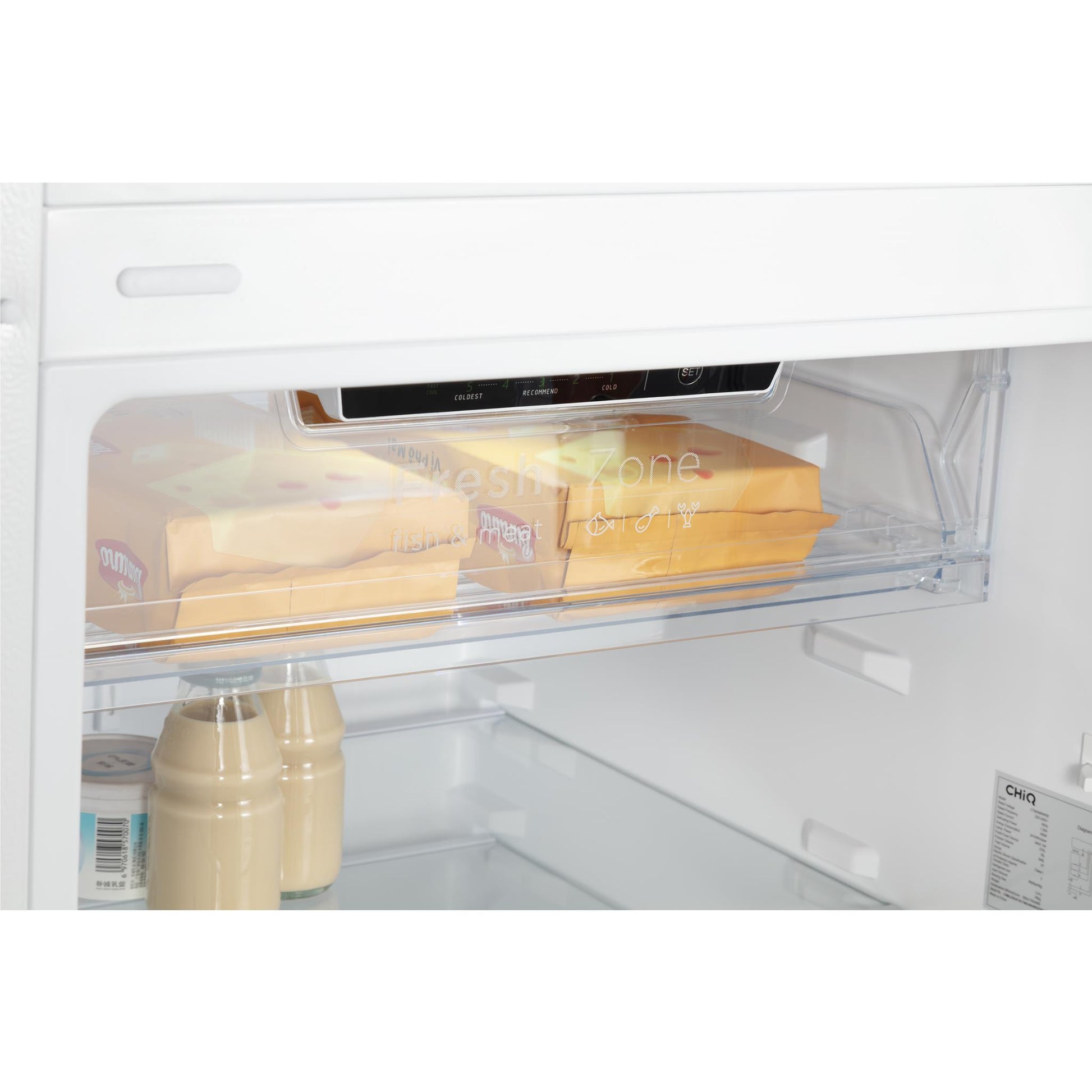 CHiQ CTM348NW5E 348L Top Mount Fridge (White)