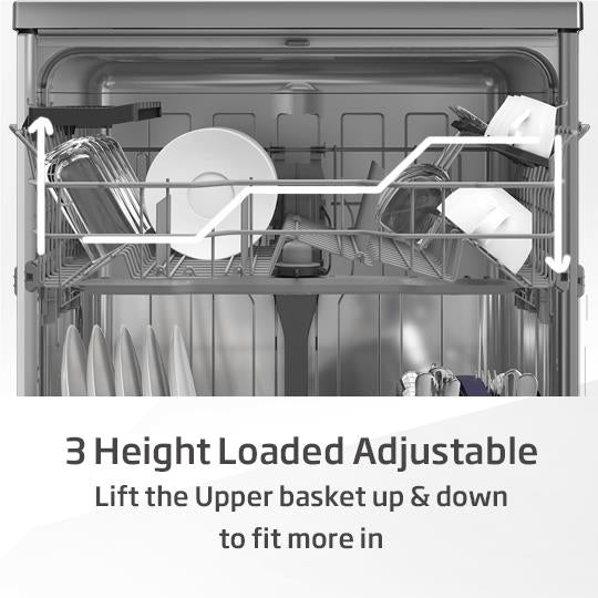 Beko BDFB1410W 14 Place Setting Freestanding Dishwasher (White)