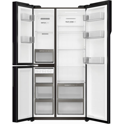 Haier HRF575XC 574L S+ Three-Door Side-By-Side Fridge (Black)
