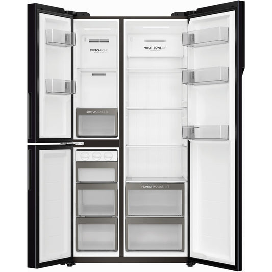 Haier HRF575XC 574L S+ Three-Door Side-By-Side Fridge (Black)