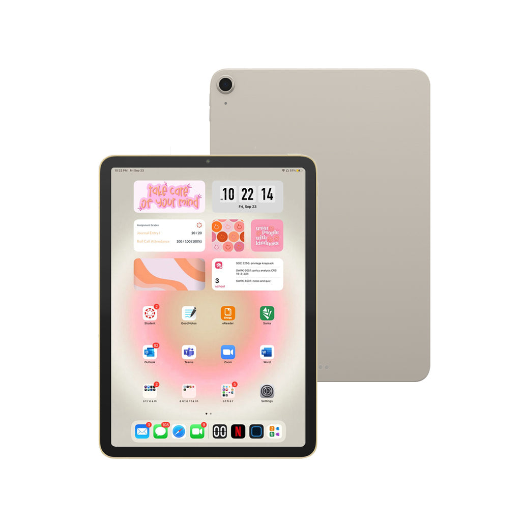 Apple iPad Air (5th gen) 64GB Wi-Fi (Starlight) [*Refurbished: As new]