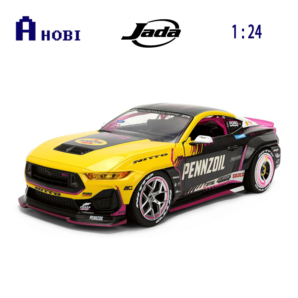 Jada 1:24 Big Time Muscle 2025 Ford Mustang RTR Ben Hobson Racing Diecast Car