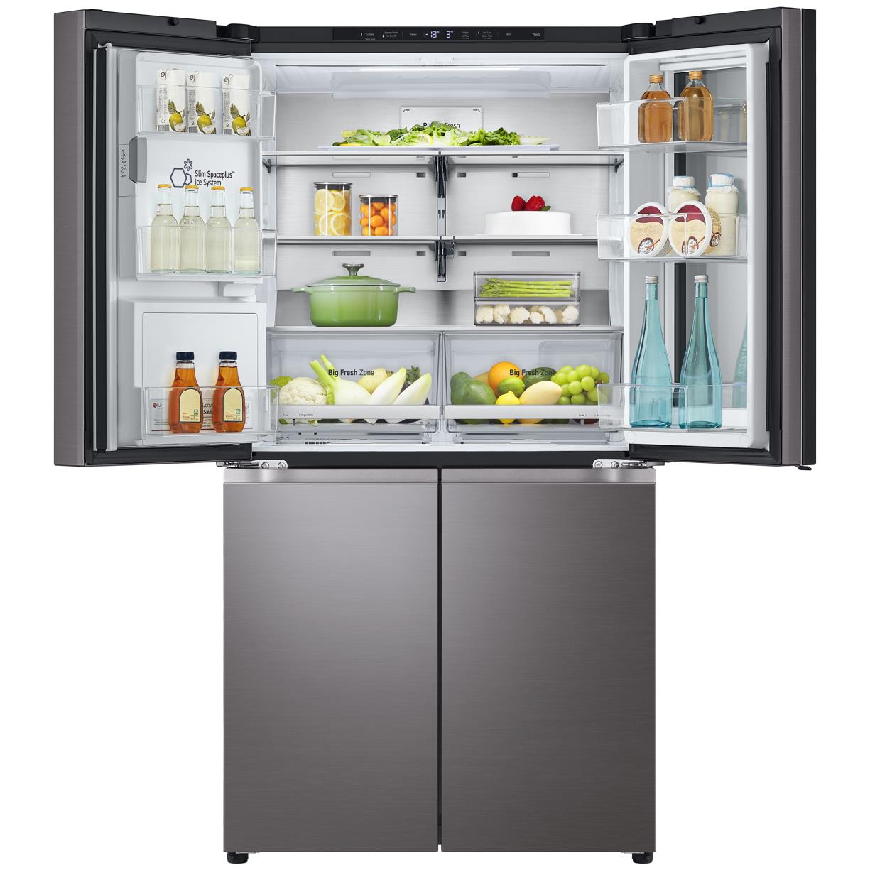 LG GF-V700BSLC 642L French Door Fridge with Instaview (Black Stainless)