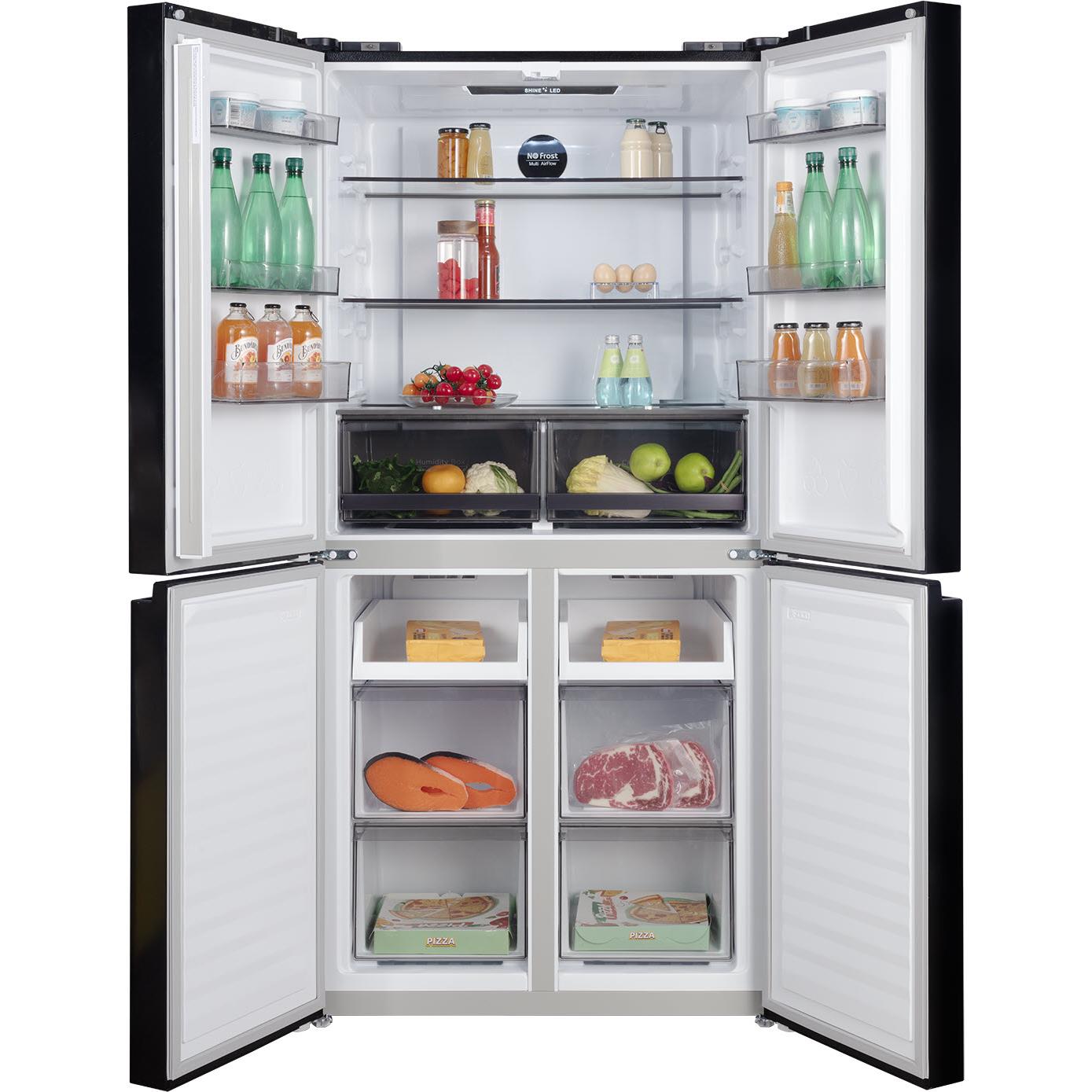 CHiQ CCD503NB 503L Quad Door Fridge (Black)