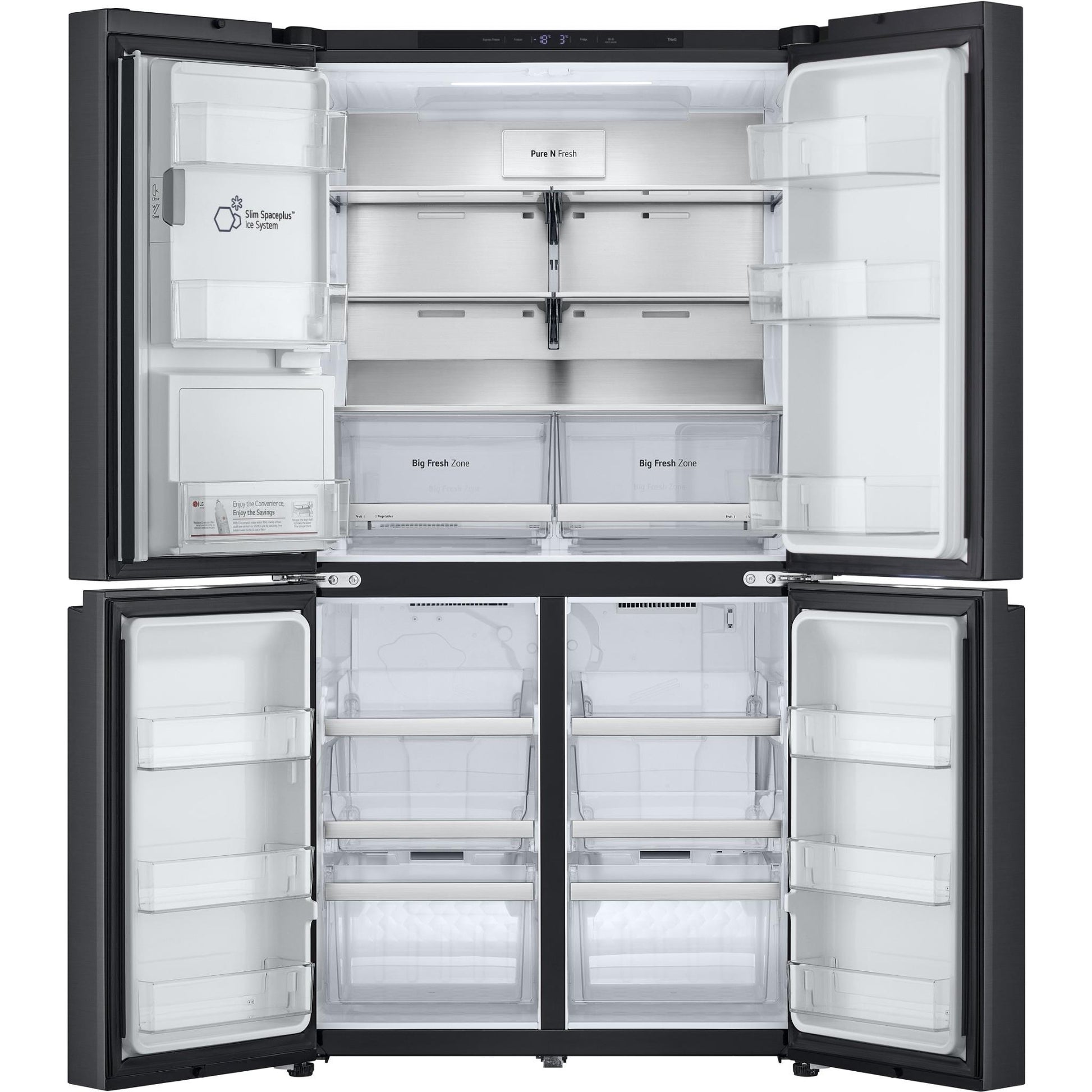 LG GF-L700MBL 637L French Door Fridge (Matte Black)