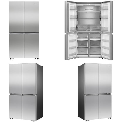 Hisense HRCD610TS 609L PureFlat French Door Fridge (Stainless Steel)