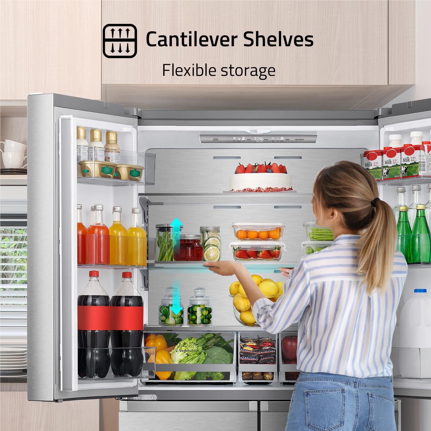Hisense HRCD610TS 609L PureFlat French Door Fridge (Stainless Steel)