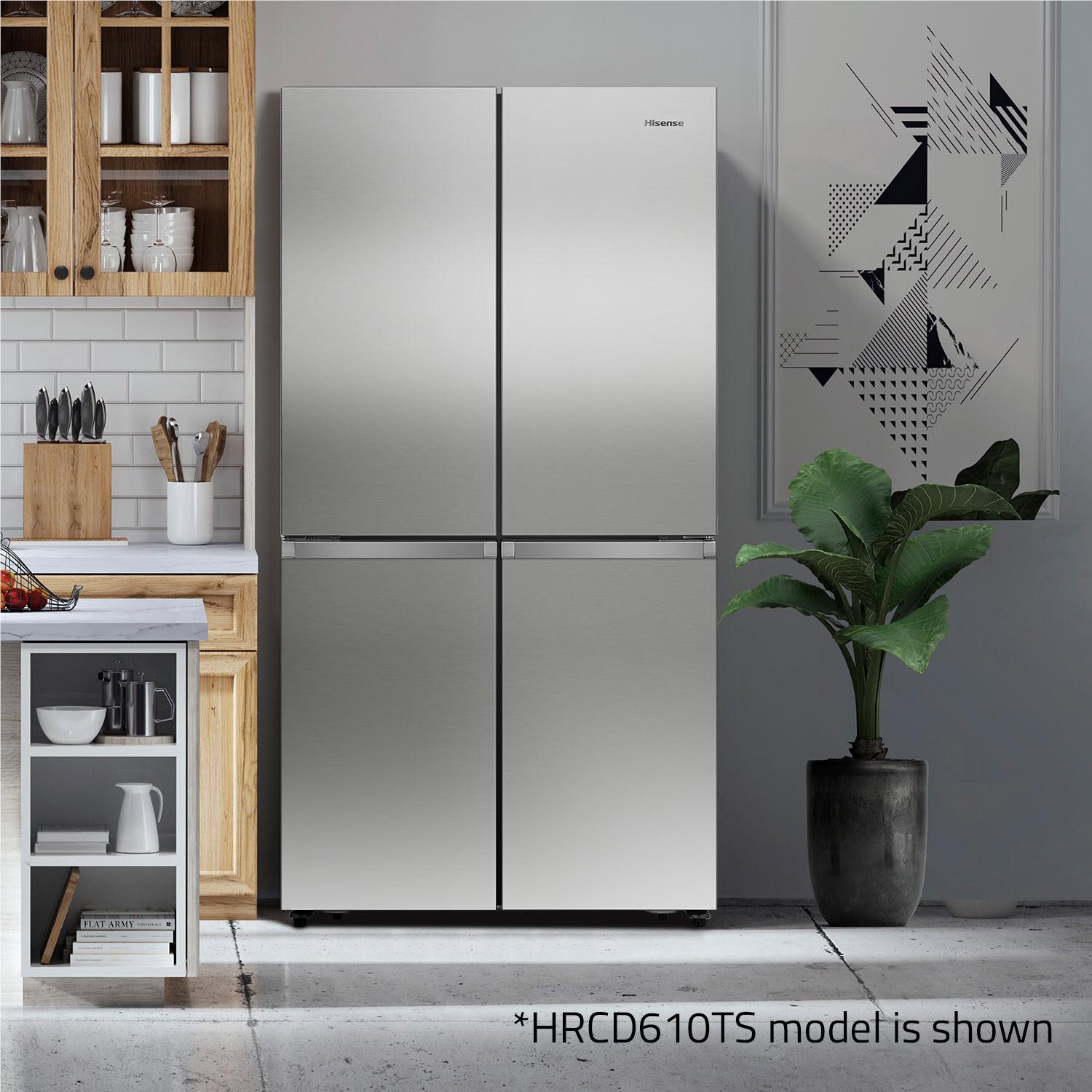 Hisense HRCD610TS 609L PureFlat French Door Fridge (Stainless Steel)