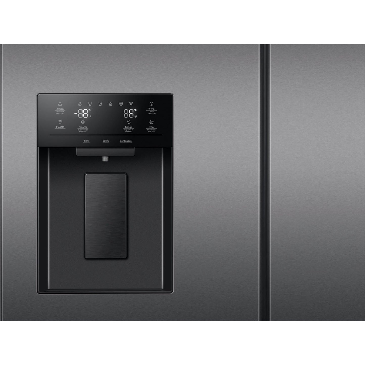 Hisense HRFD634BW 634L PureFlat French Door Fridge (Dark Stainless Steel)