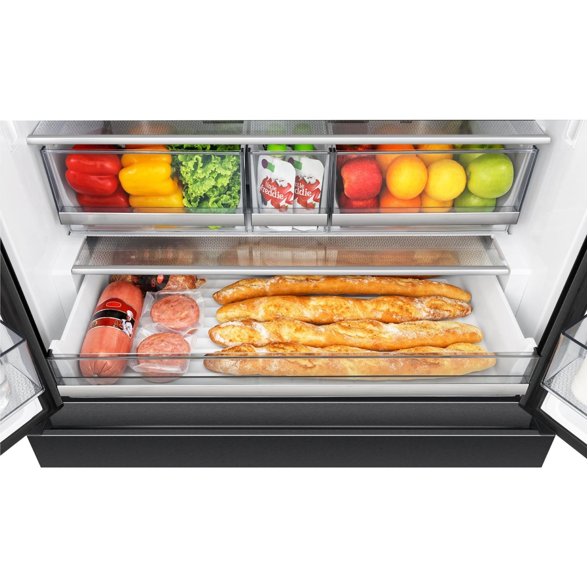 Hisense HRFD634BW 634L PureFlat French Door Fridge (Dark Stainless Steel)