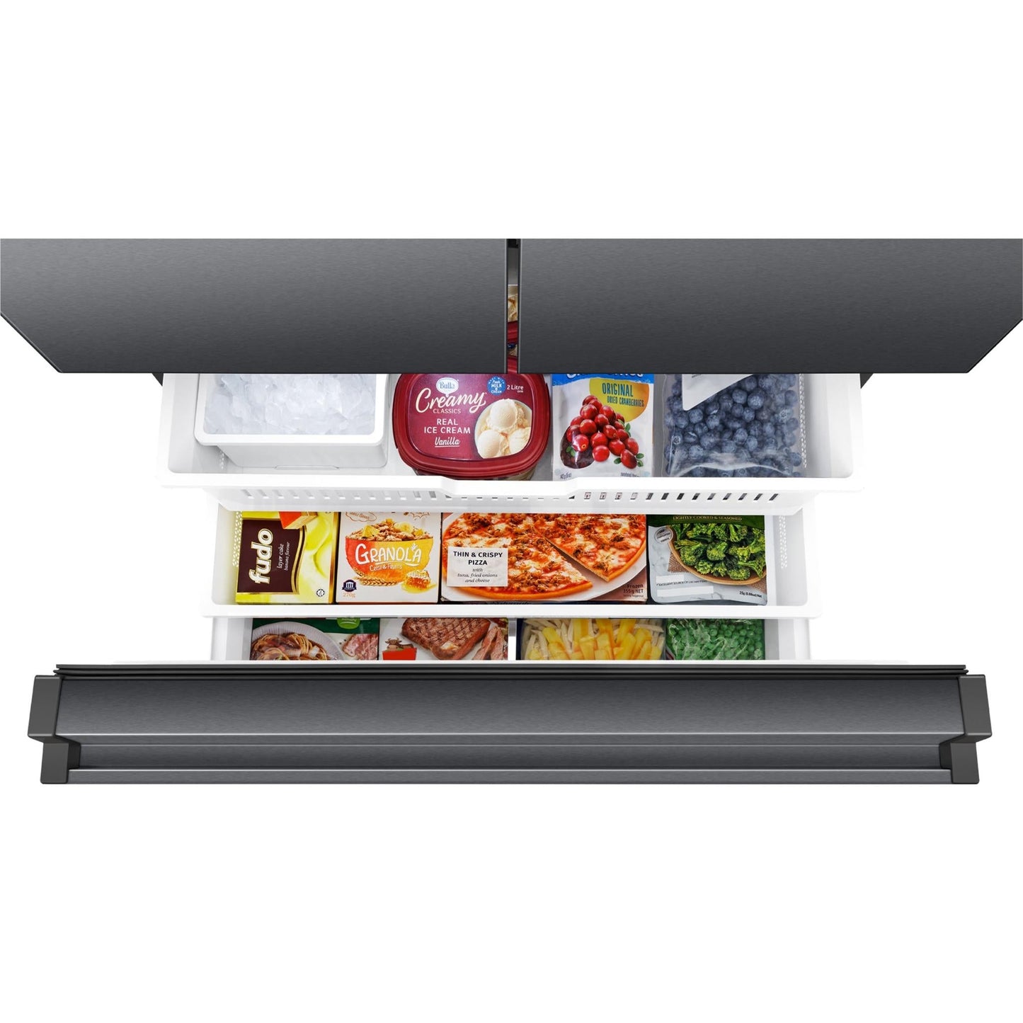 Hisense HRFD634BW 634L PureFlat French Door Fridge (Dark Stainless Steel)