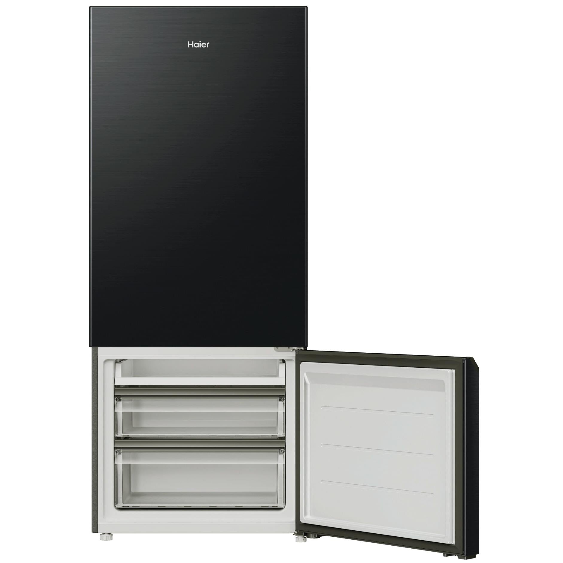 Haier HRF420BC 433L Bottom Mount Fridge (Black)