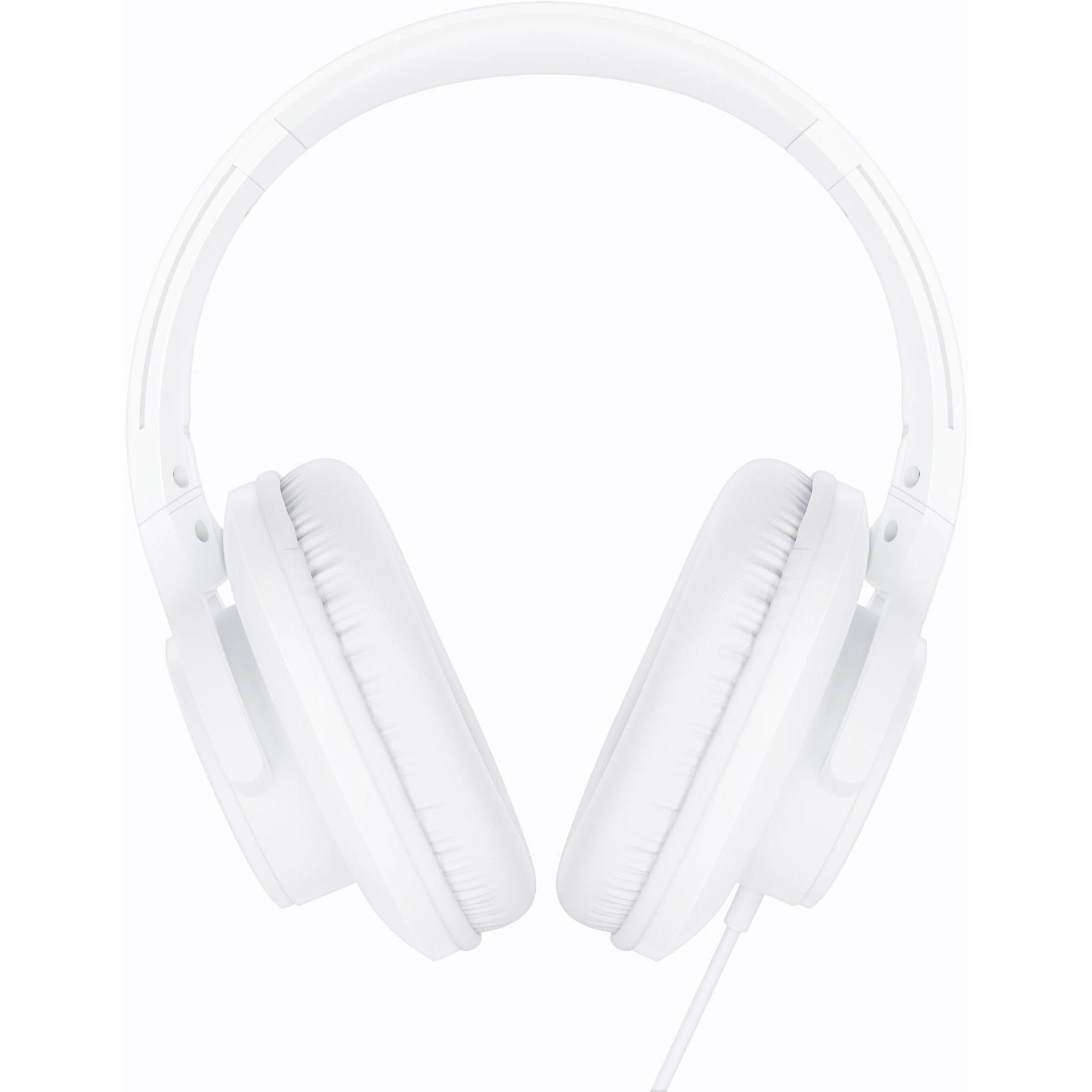 XCD XCD23008 Wired Foldable Over-Ear Headphones (White)