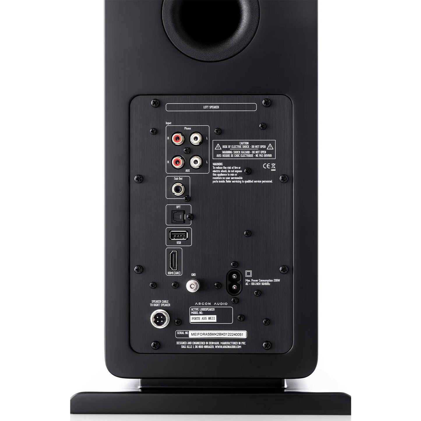 Argon Audio FORTE Black A55 MK2 Floor Standing Speakers