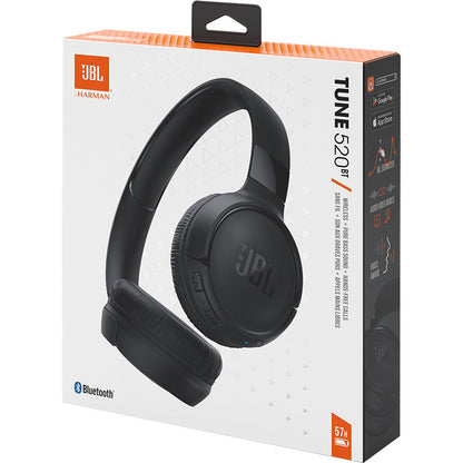 JBL Tune 520BT Wireless On-Ear Headphones (Black)