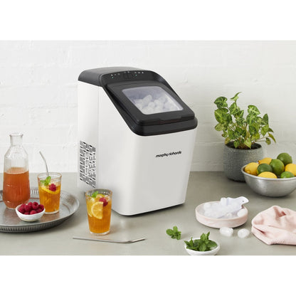 Morphy Richards Compact 15kg Matte Ice Maker Ice Cube Machine White