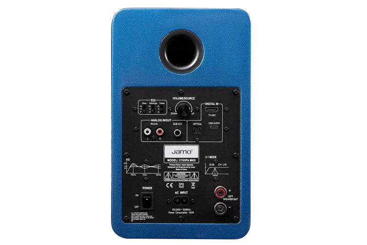 Jamo C705PA MKII Active Bookshelf Speaker (Blue)