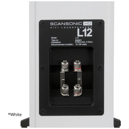 Scansonic HD 2-Pieces L12 Series Floorstanding Home Speakers 180W (Walnut)