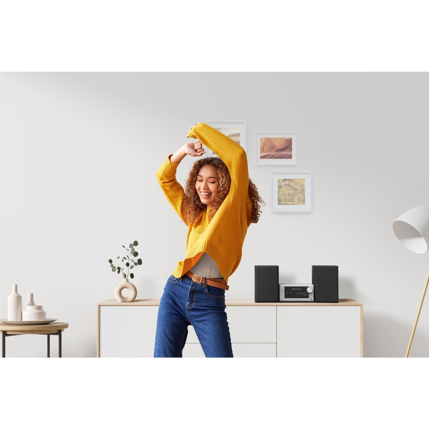 Panasonic 80W CD Micro Audio System with Bluetooth