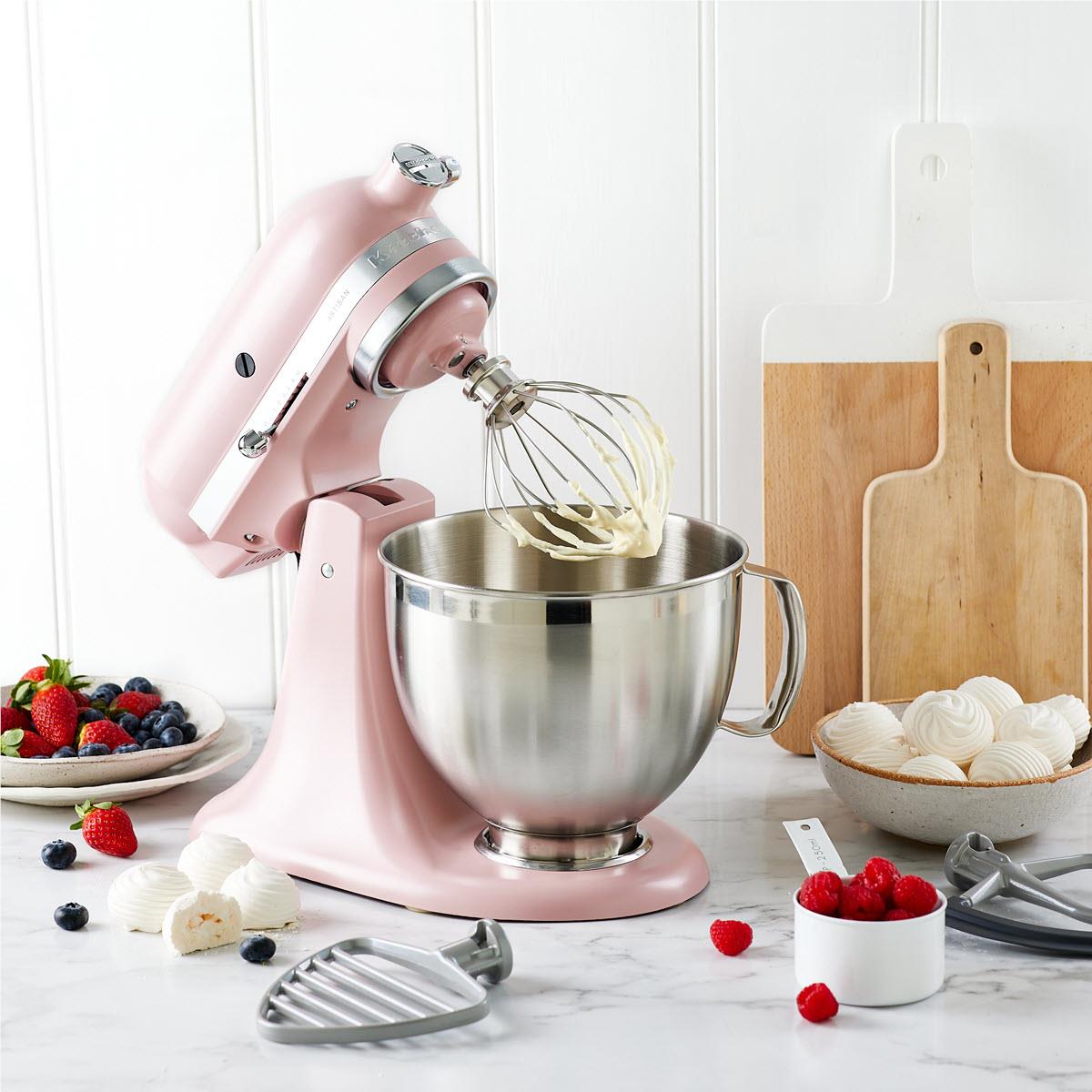 KitchenAid KSM195 4.8L Artisan Stand Mixer (Dried Rose)