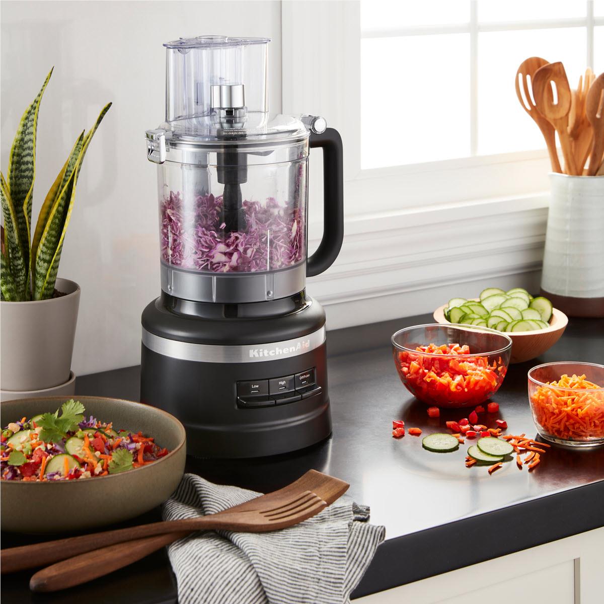 KitchenAid KFP1319 13 Cup Food Processor (Matte Black)