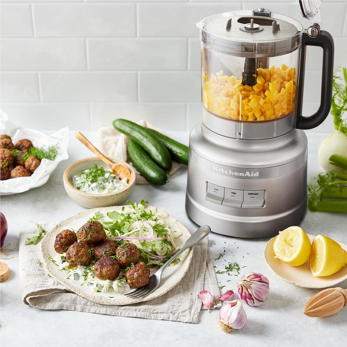 KitchenAid KFP1319 13 Cup Food Processor (Contour Silver)