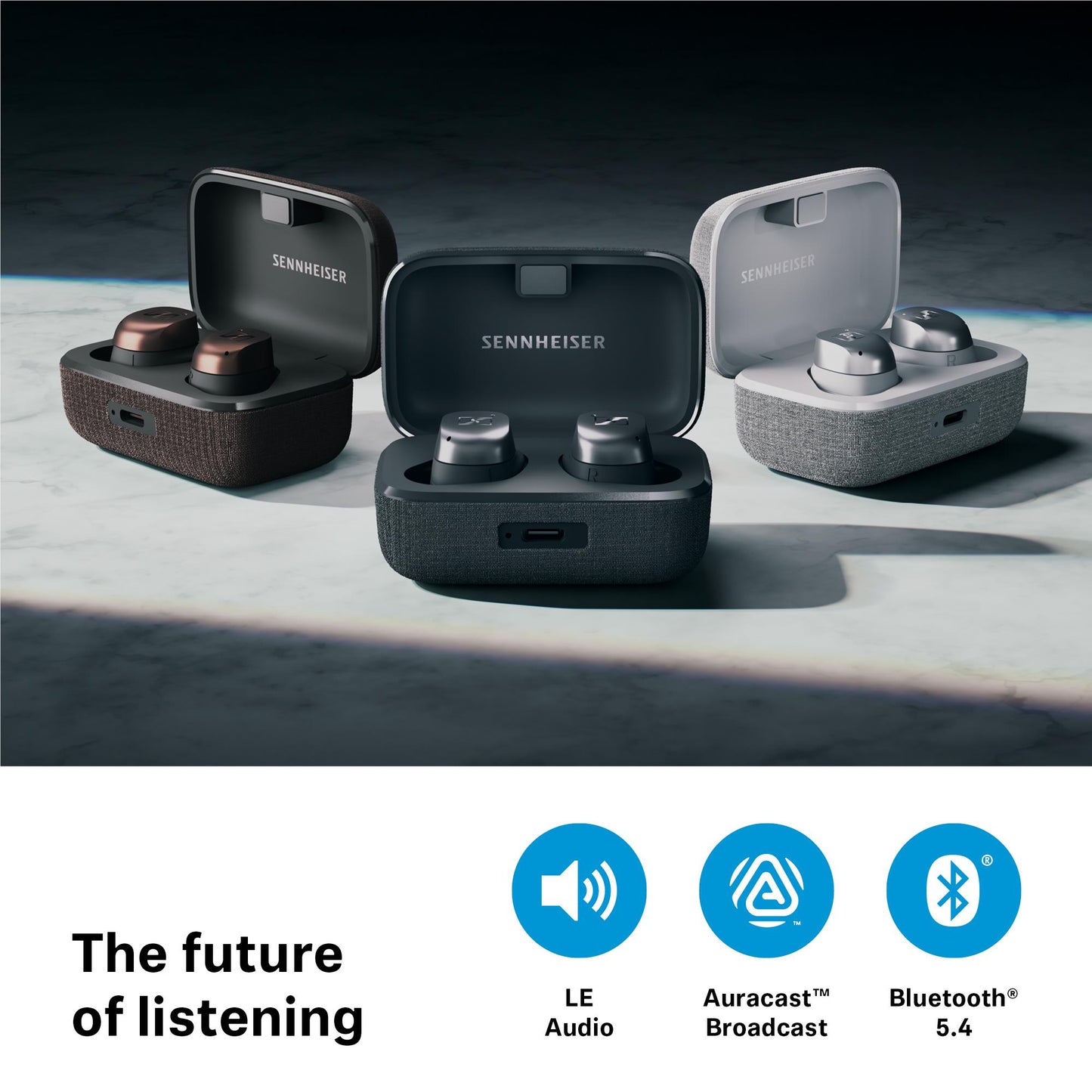 Sennheiser Momentum True Wireless 4 In-Ear Headphones (Black Graphite)
