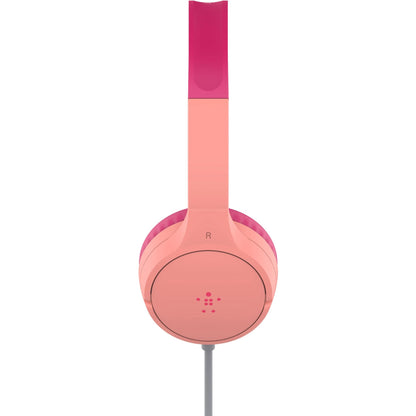 Belkin SOUNDFORM Mini Wired On-Ear Headphones for Kids (Pink)