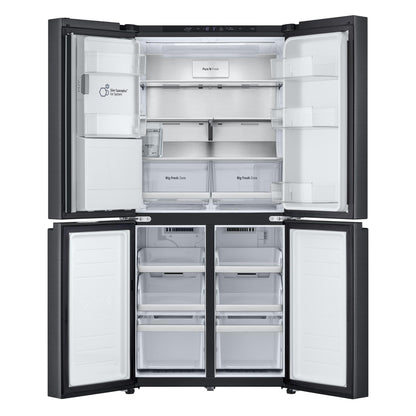 LG GF-LN500MBL 506L Slim French Door Fridge (Matte Black) [Non-Plumbed]