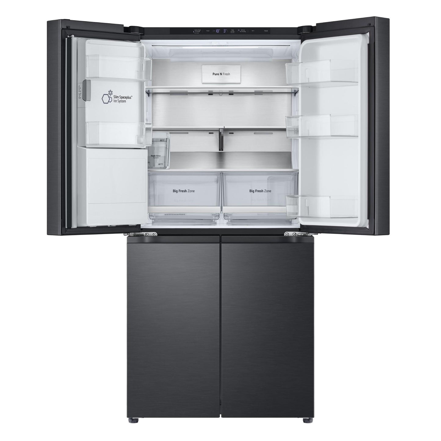 LG GF-LN500MBL 506L Slim French Door Fridge (Matte Black) [Non-Plumbed]
