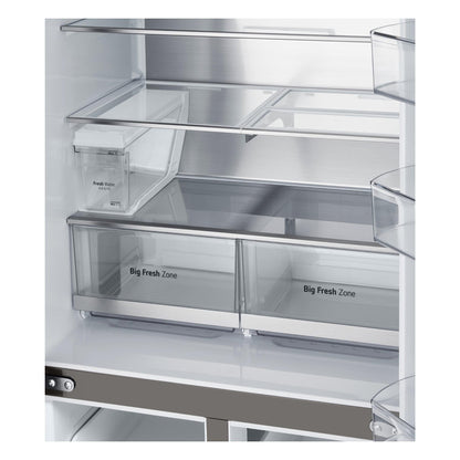 LG GF-LN500PL 506L Slim French Door Fridge (Stainless) [Non-Plumbed]