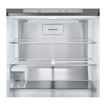 LG GF-LN500PL 506L Slim French Door Fridge (Stainless) [Non-Plumbed]