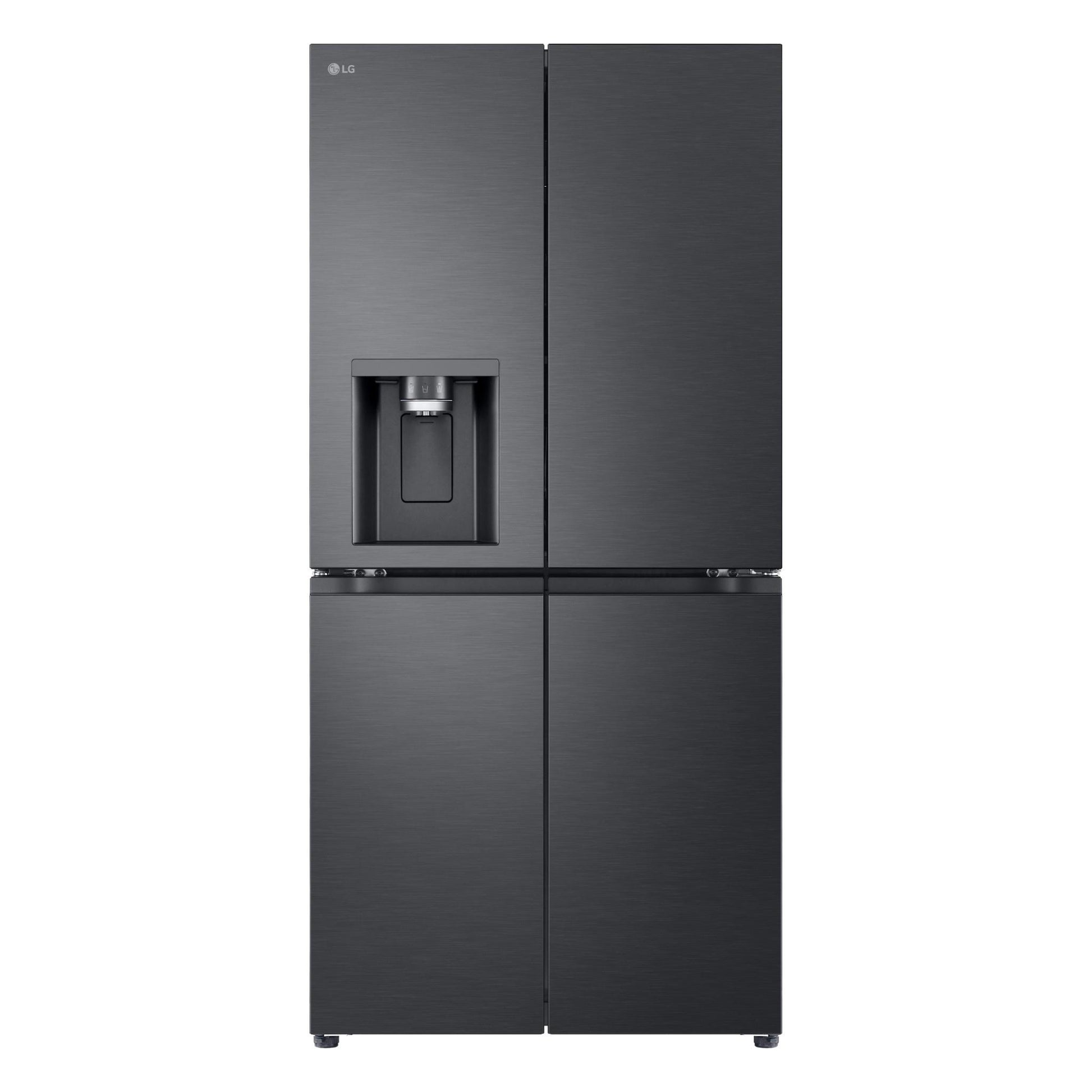 LG GF-L500MBL 506L Slim French Door Fridge (Matte Black) [Plumbed]