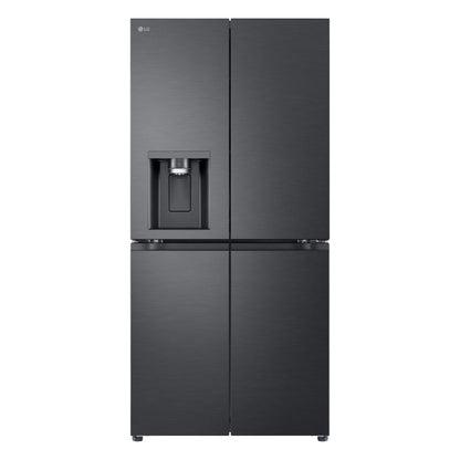 LG GF-L500MBL 506L Slim French Door Fridge (Matte Black) [Plumbed]
