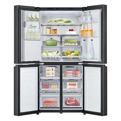 LG GF-L500MBL 506L Slim French Door Fridge (Matte Black) [Plumbed]