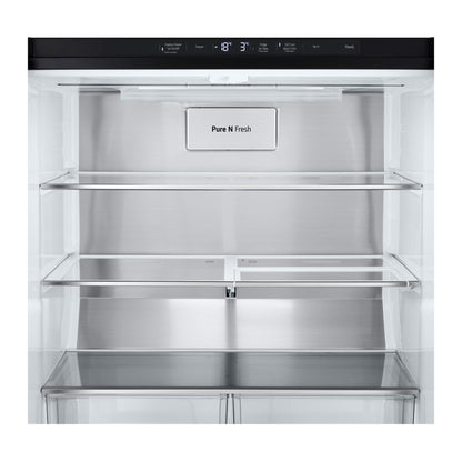 LG GF-L500MBL 506L Slim French Door Fridge (Matte Black) [Plumbed]