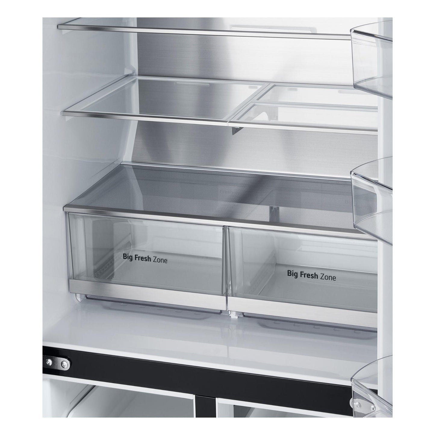 LG GF-L500MBL 506L Slim French Door Fridge (Matte Black) [Plumbed]